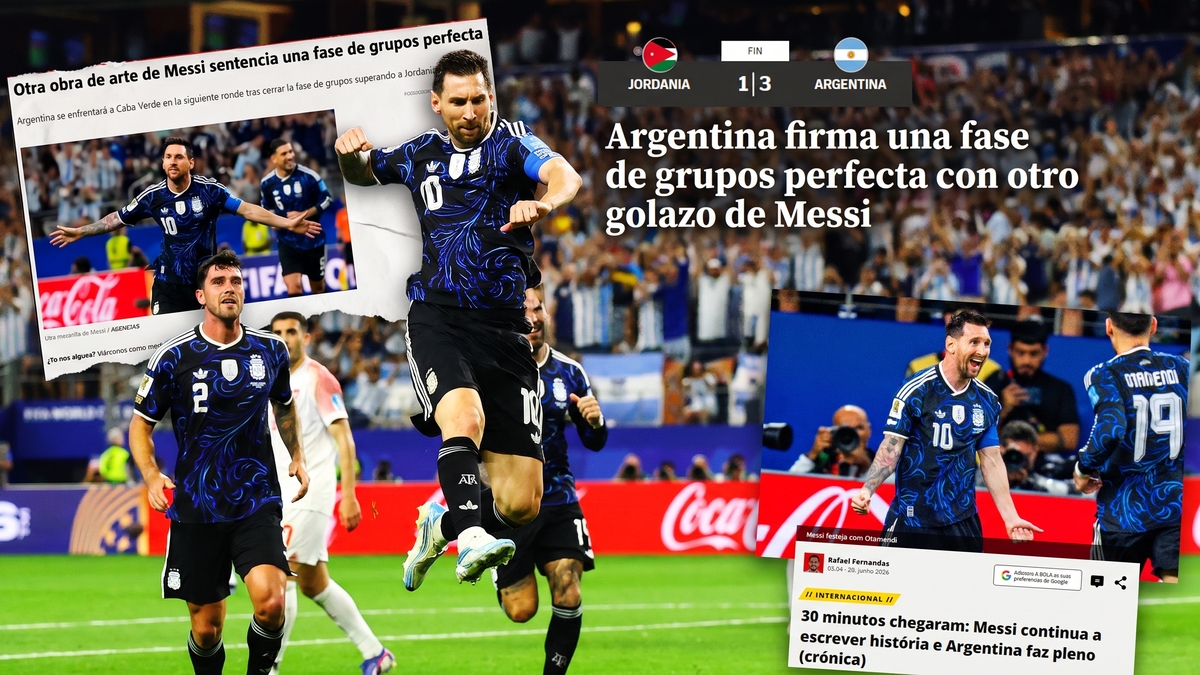 “Obra de arte”, “historia” y “genio”: así reflejaron los medios del mundo el gol de Messi en el triunfo de Argentina ante Jordania