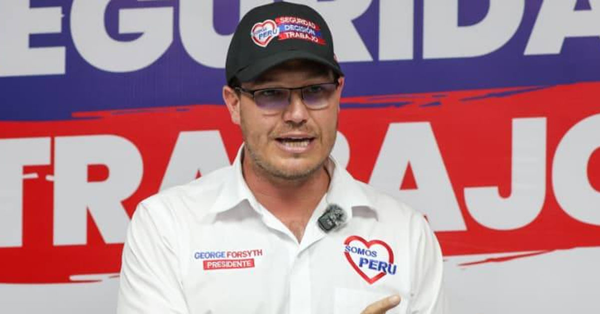 George Forsyth descarta postular en las elecciones municipales de octubre: «Estoy enfocado en mi familia»