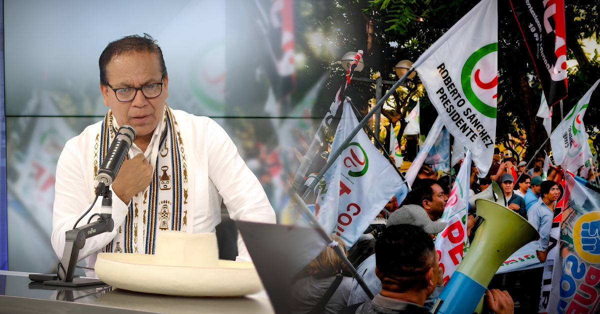 Marcha convocada por JP será de pacífica, asegura Roberto Sánchez: «No amenazamos de muerte»