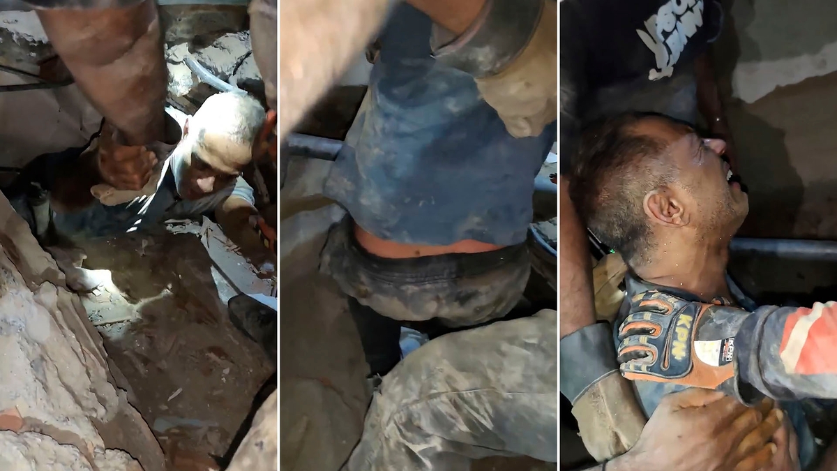 “Vente, mi hermano”: el emotivo rescate de dos hombres tras más de 30 horas bajo los escombros en Venezuela