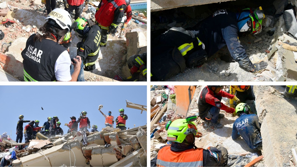 Video| Equipo colombiano de búsqueda de desaparecidos, USAR COL-1, rescató a niño de 11 años de los escombros en La Guaira
