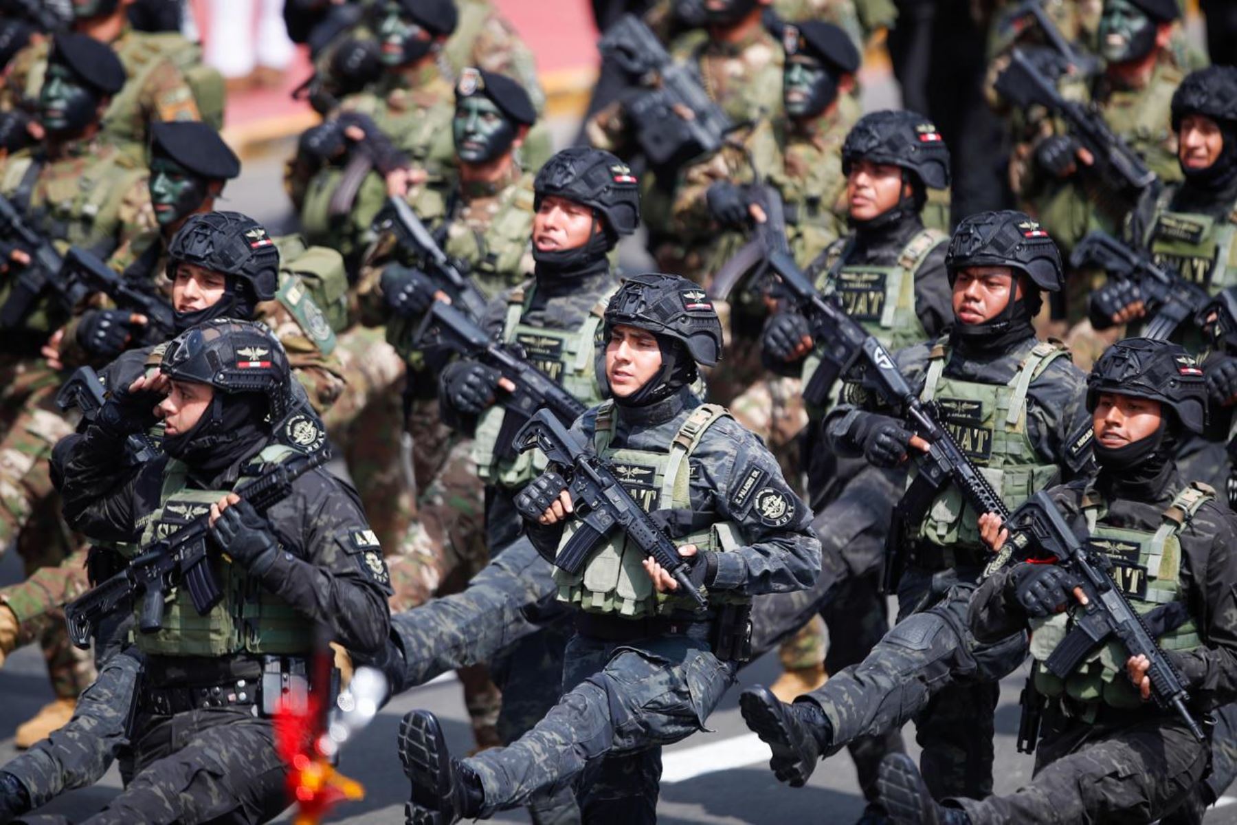 Parada Cívico Militar 2026: la Policía Nacional se hizo presente en av. Brasil