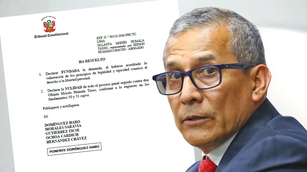 TC anula todo el proceso penal contra Ollanta Humala y abre paso a su liberación