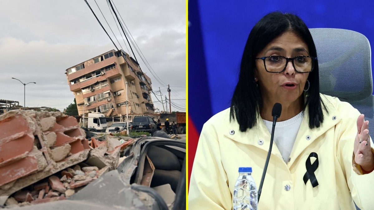 Venezuela eleva a 2.595 los muertos por terremotos y Delcy Rodríguez asegura que «nadie va a fosa común»