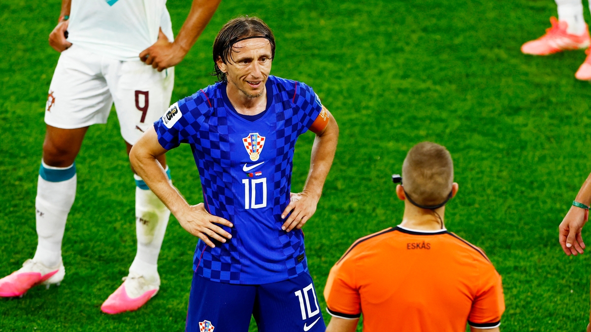La furia de Luka Modric tras la polémica con el VAR que decretó la eliminación de Croacia frente a Portugal en el Mundial