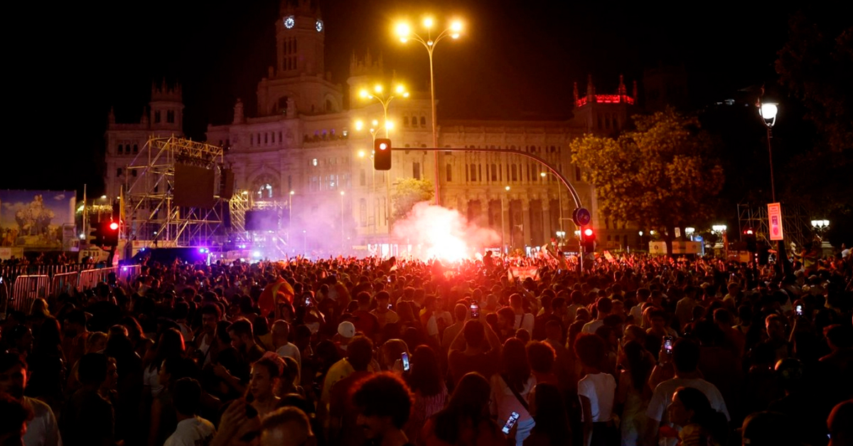 Celebraciones por el título de España deja dos muertos, siete detenidos y más de ochenta heridos