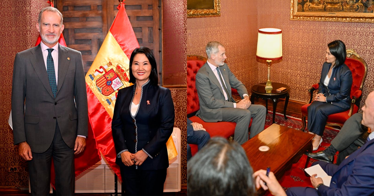Keiko Fujimori se reunió con el Rey Felipe VI de España en vísperas de la transmisión de mando