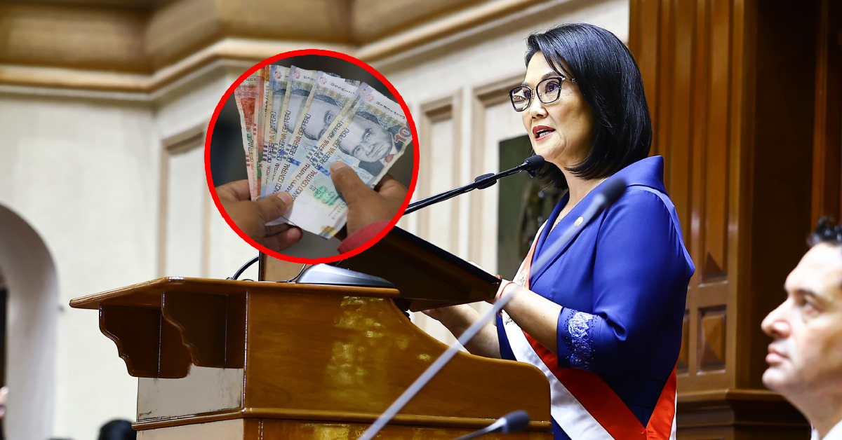 Keiko Fujimori anuncia el aumento del sueldo mínimo a S/1300 durante mensaje a la Nación