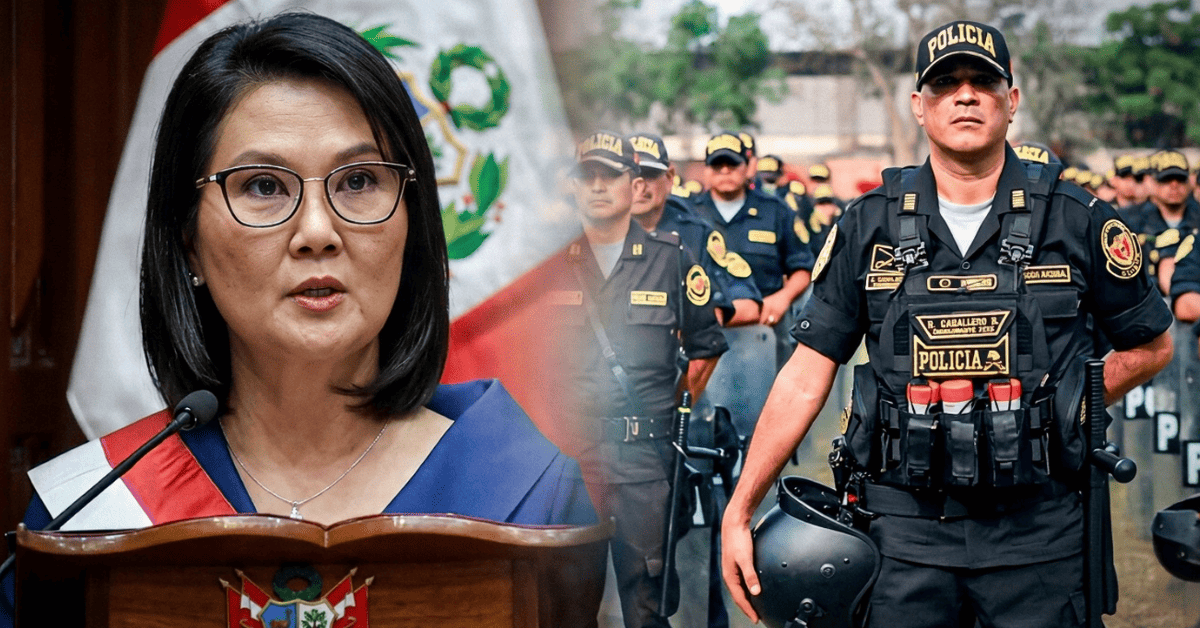 Keiko Fujimori advierte a la PNP: «Ningún miembro que se ponga al servicio del delito encontrará respaldo»