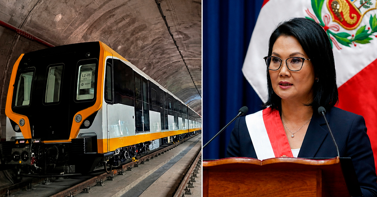 Keiko Fujimori promete culminar la línea 2 del Metro y llevar el sistema a Arequipa, Piura y Trujillo