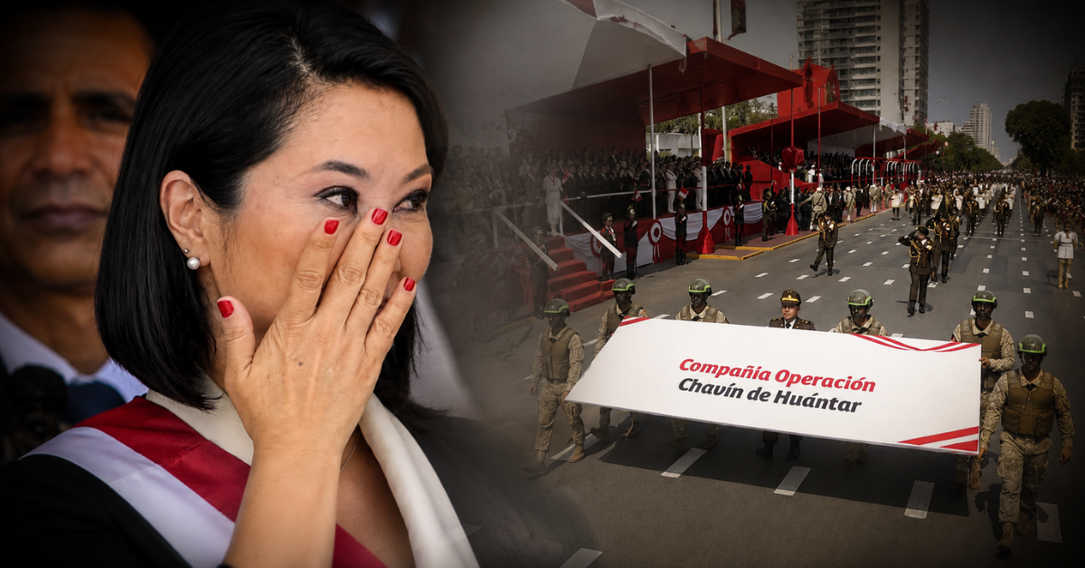 La presidenta Keiko Fujimori se emociona tras el desfile de la Compañía Operación Chavín de Huántar
