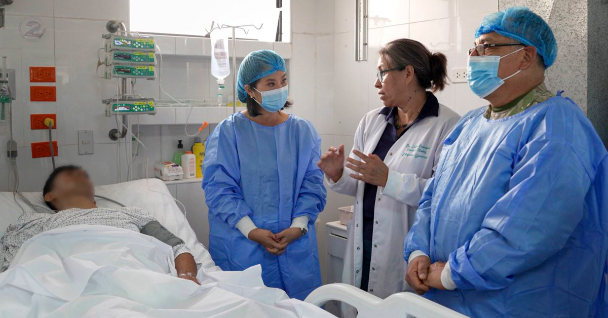 Keiko Fujimori visitó a suboficial herido en operación contraterrorista en el VRAEM