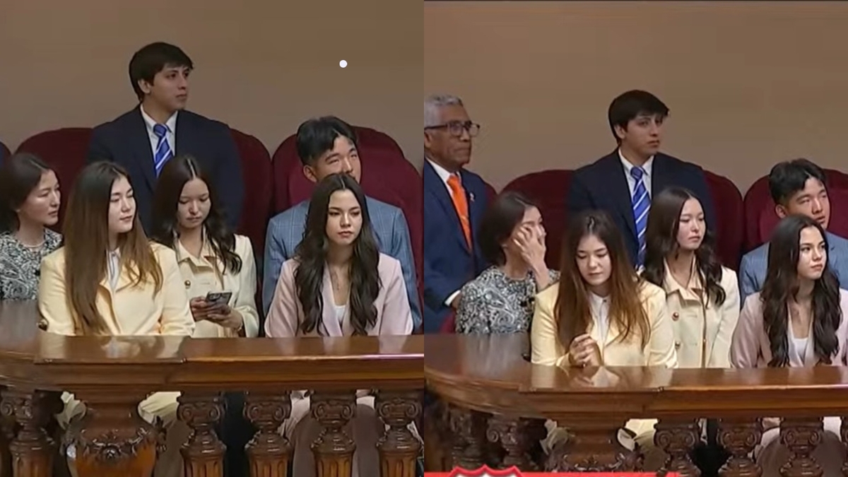 Kyara Villanella asistió con su novio Adrián Harboe a la juramentación de Keiko Fujimori como presidenta