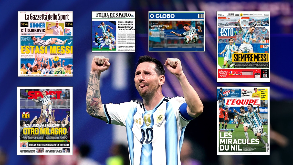 “Otro milagro de Messi” y “Es un mito”: las portadas de los diarios del mundo tras el épico triunfo de Argentina sobre Egipto en el Mundial