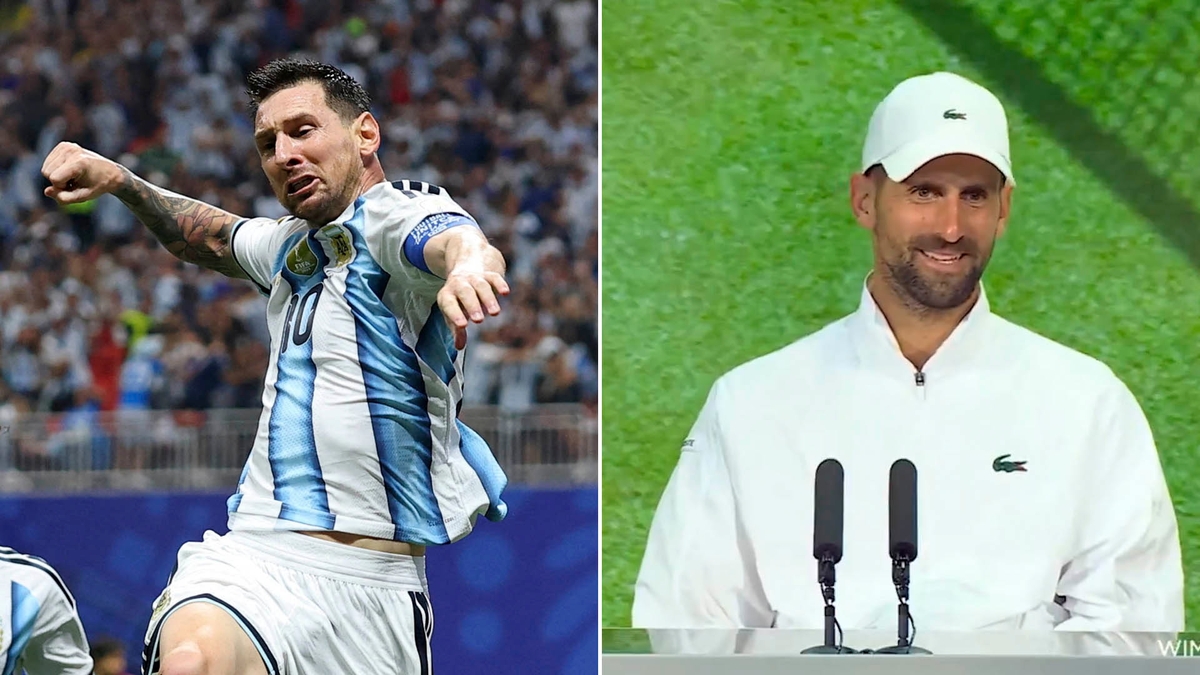 La ocurrencia de Djokovic cuando lo compararon con Messi tras su heroico triunfo que lo clasificó a las semifinales de Wimbledon