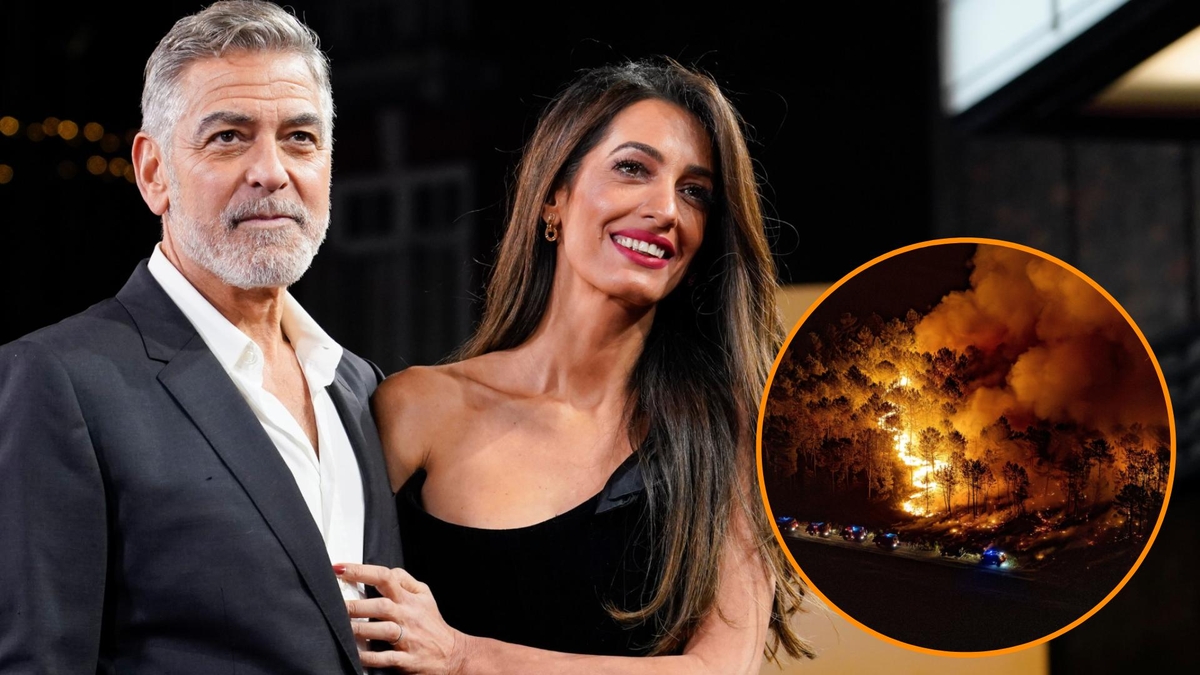 George Clooney y su esposa Amal evacúan su casa en Francia por los incendios forestales que avanzan sobre Brignoles