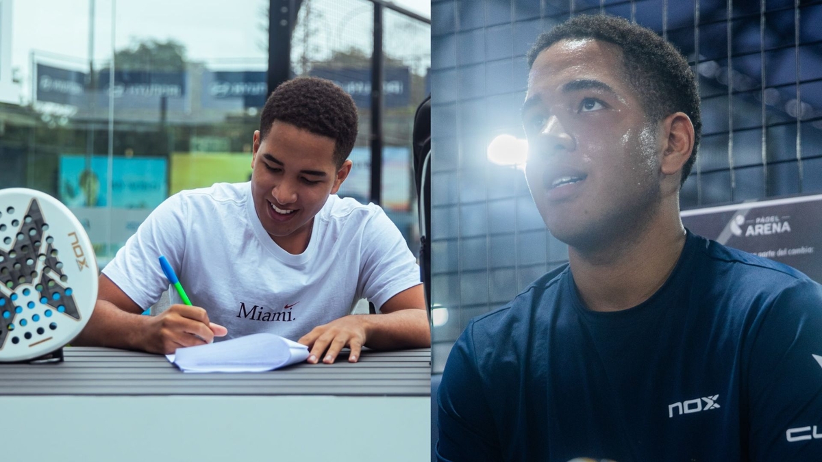 Adriano, hijo de Jefferson Farfán, sorprende al dejar atrás el fútbol y dedicarse al pádel