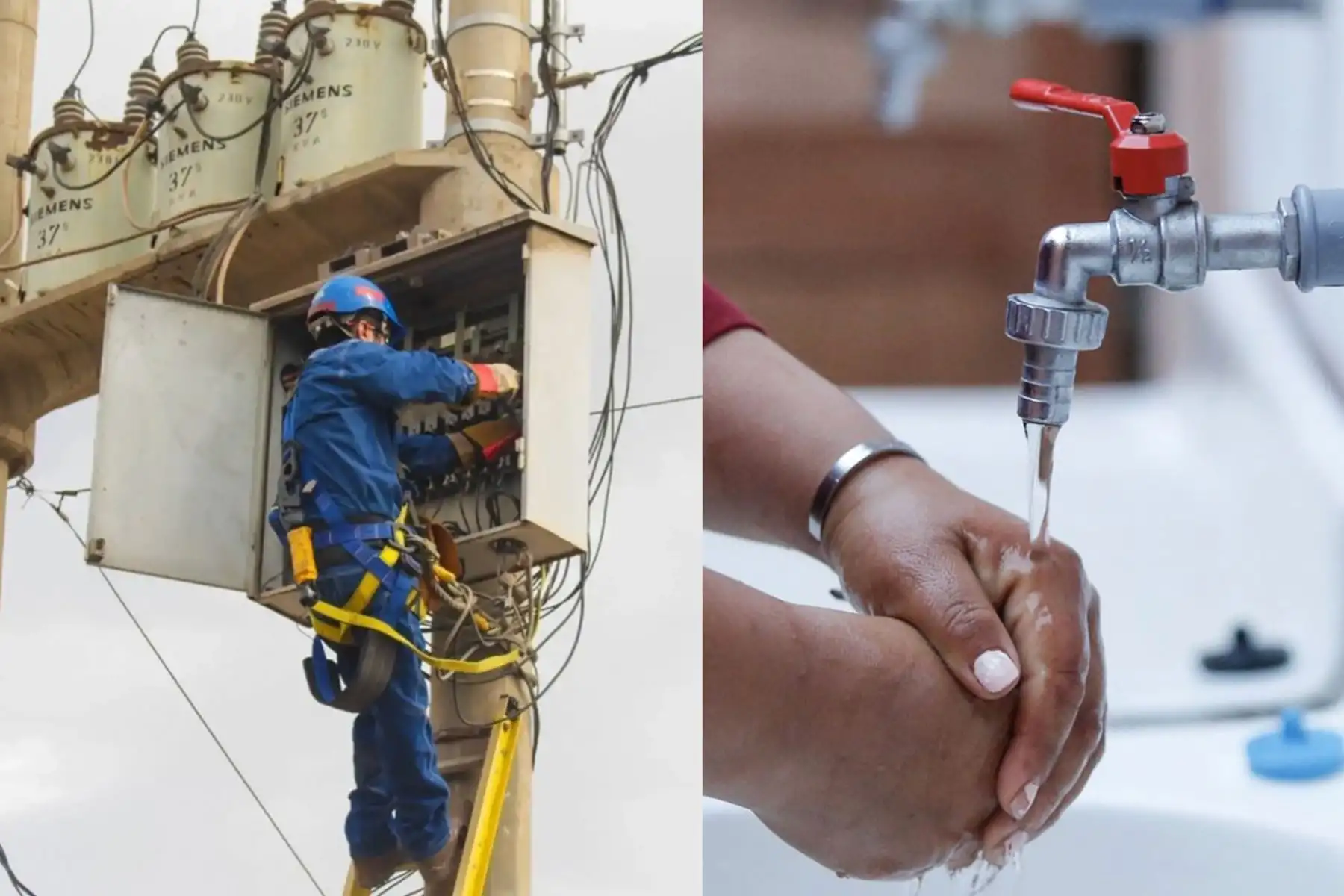 Corte de agua y luz hasta el viernes 7 de agosto: revisa las zonas afectadas y horarios