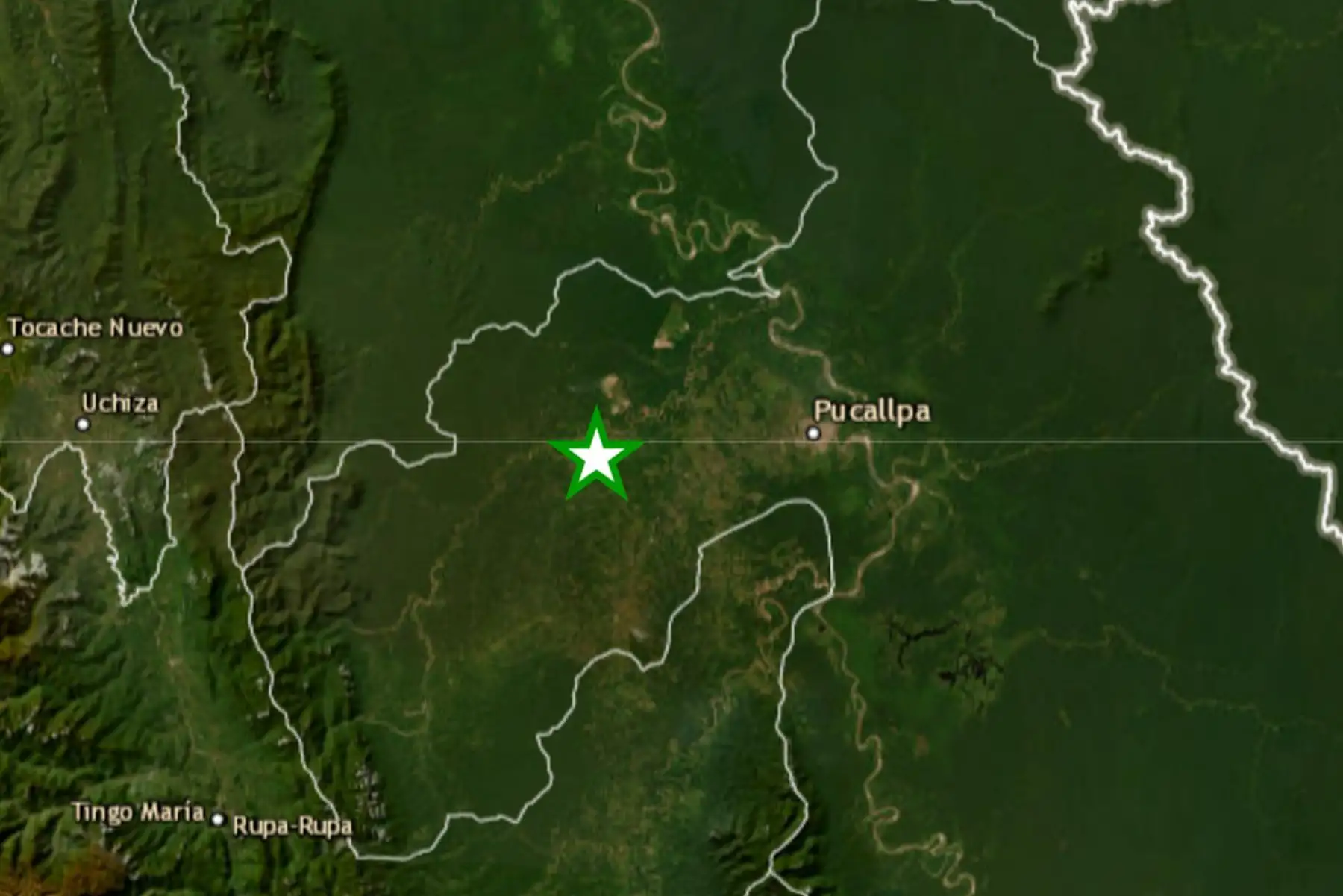 Sismo de magnitud 4.2 sacudió Ucayali esta tarde
