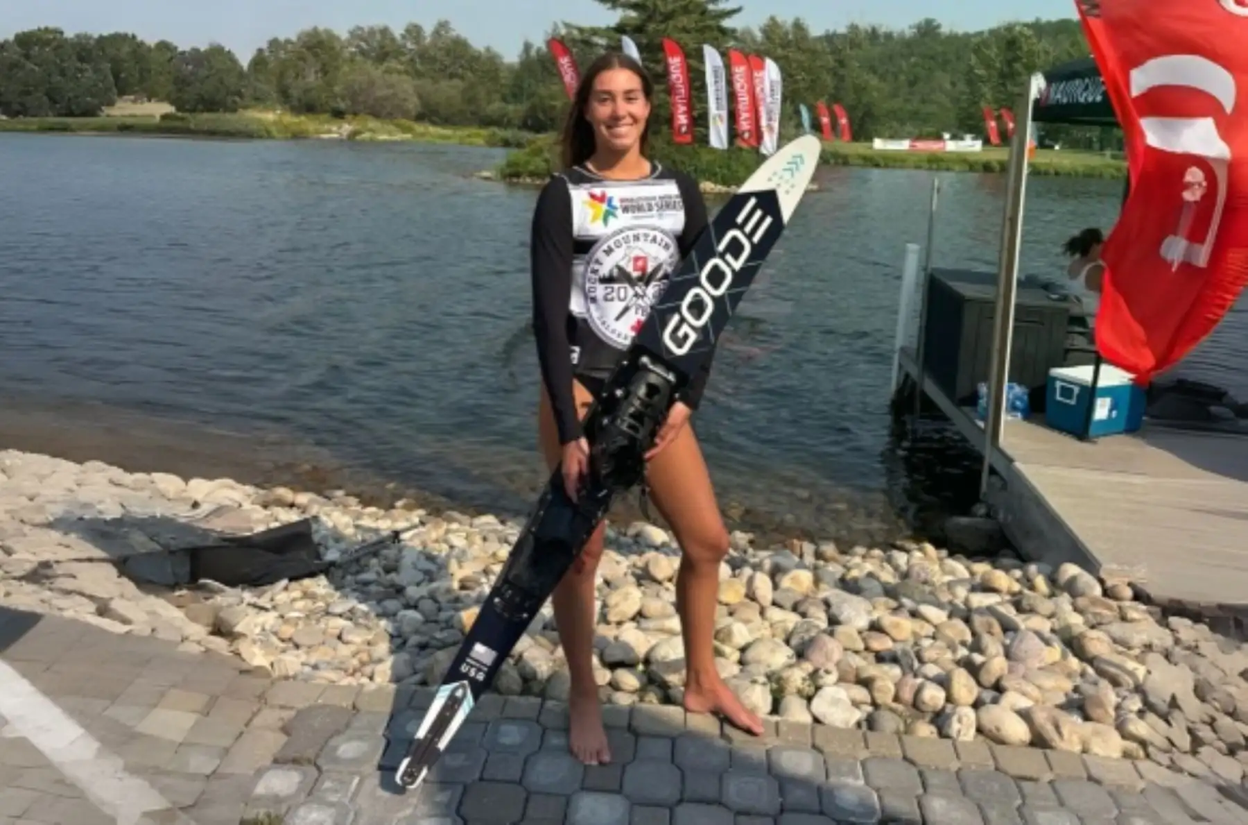 Reina del esquí acuático: Cristhiana de Osma ganó medallas de oro y bronce en Canadá