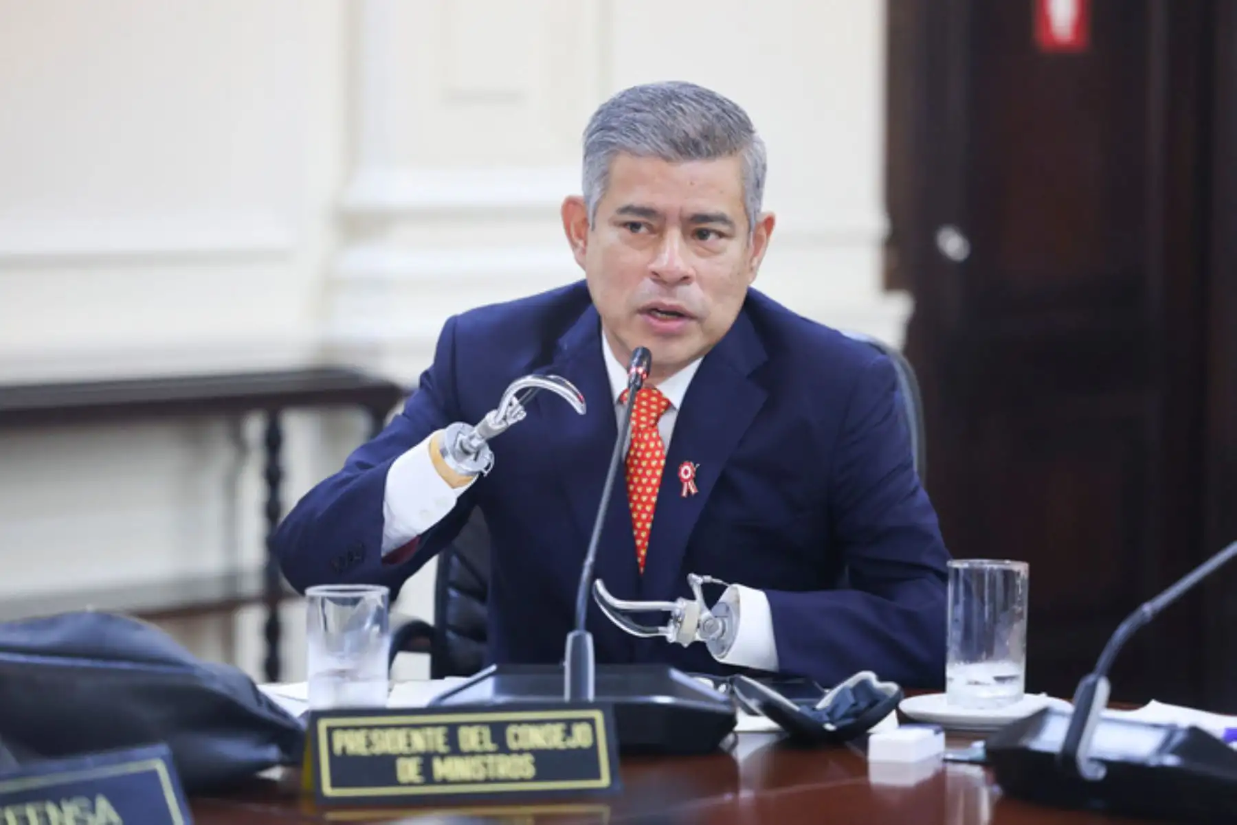 Premier Galarreta expone hoy política general de Gobierno ante la Cámara de Diputados