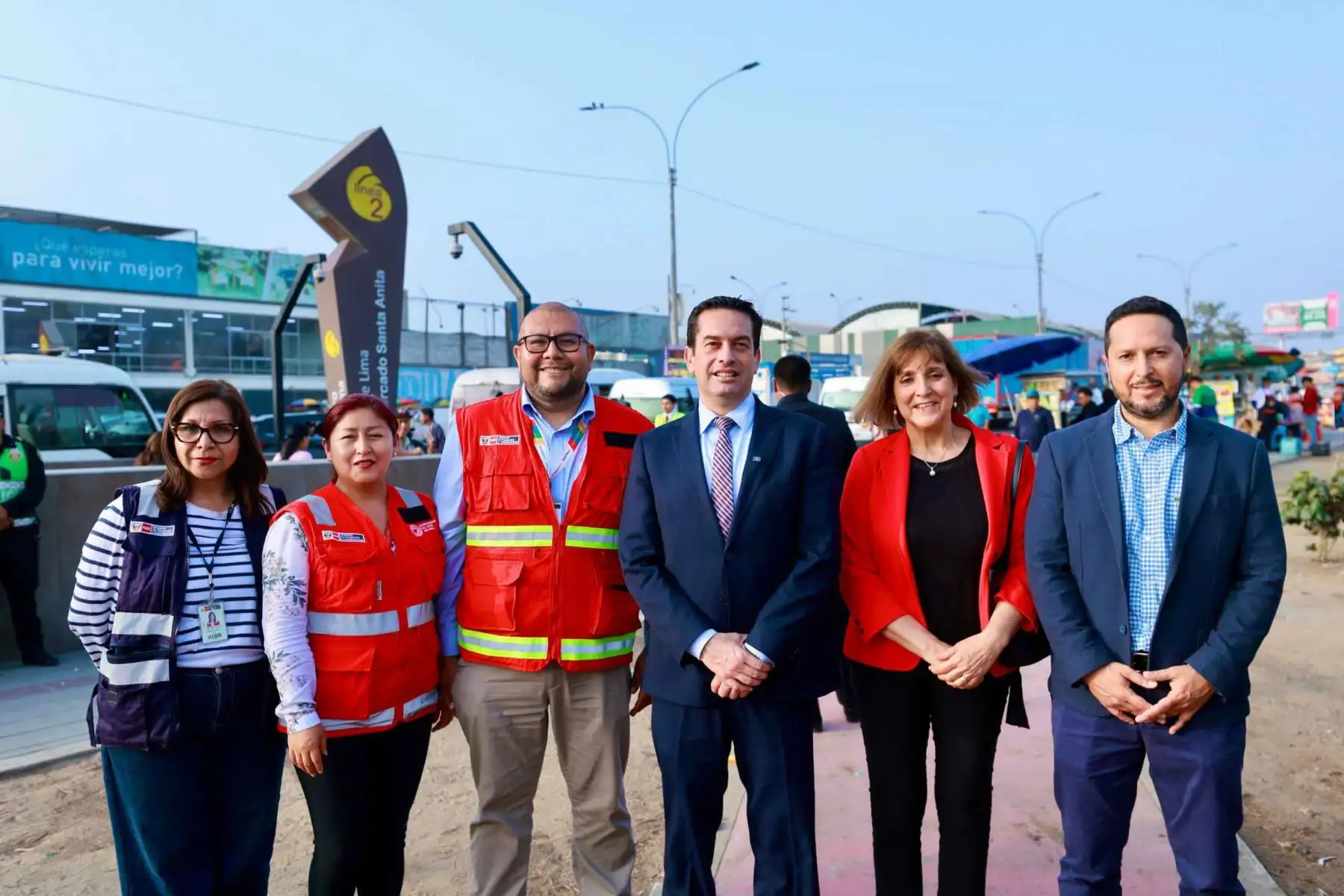Presidente del Congreso verifica avances de la Etapa 1A de la Línea 2 del Metro de Lima