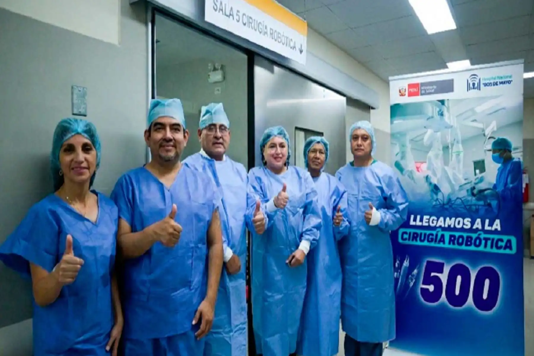 Hospital Dos de Mayo alcanza las 500 cirugías robóticas en beneficio de sus pacientes