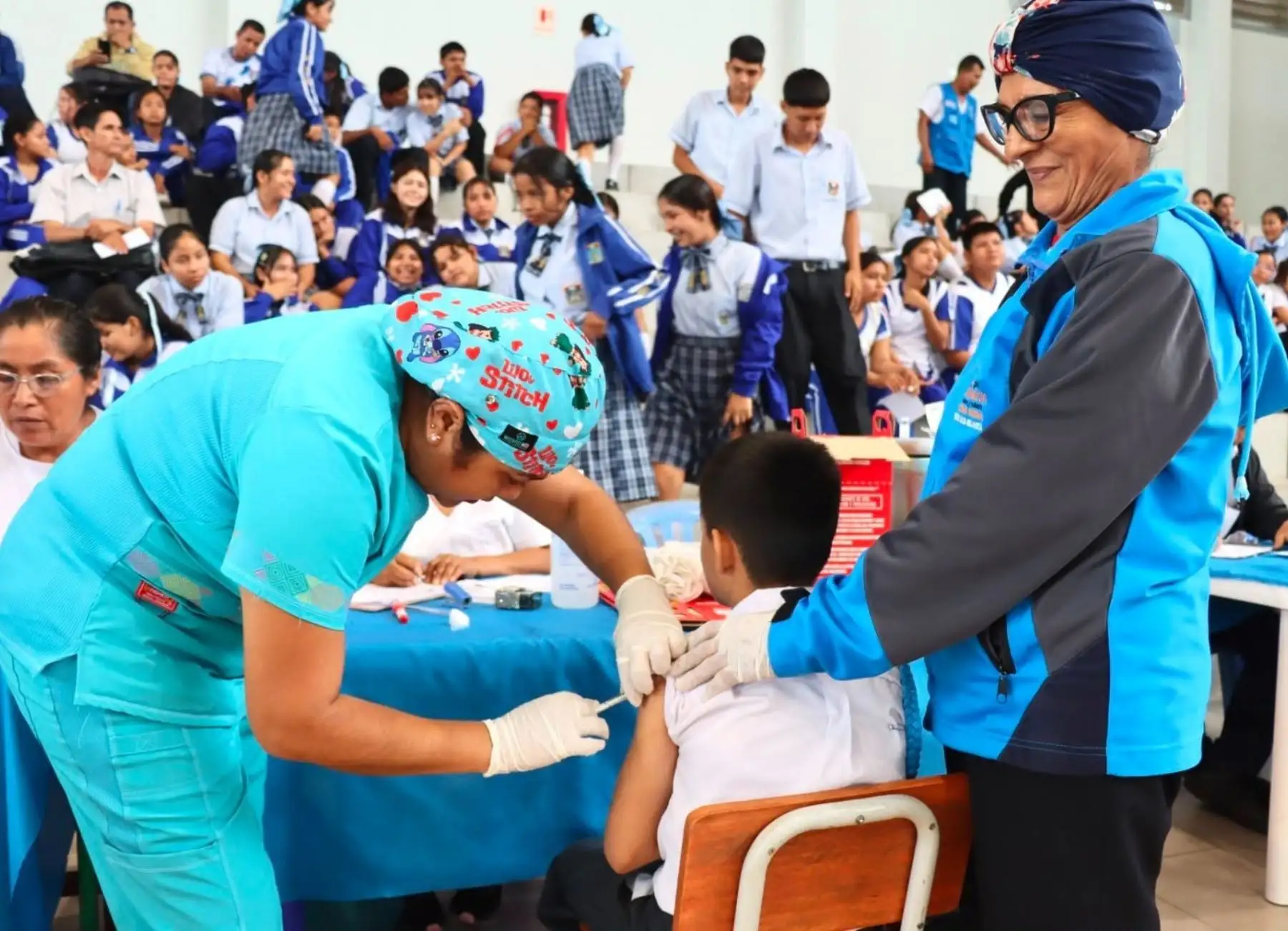 Diresa San Martín inicia jornada regional de vacunación escolar contra el dengue
