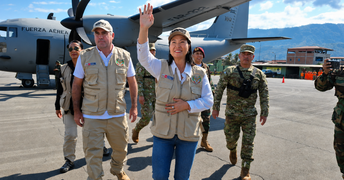 Presidenta Keiko Fujimori llegó al VRAEM para supervisar capacidad operativa frente al narcotráfico y remanentes del terrorismo