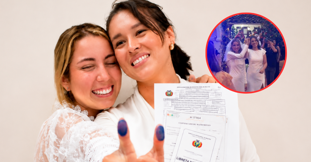 Bolivia hace historia al celebrar su primer matrimonio civil entre dos personas del mismo sexo