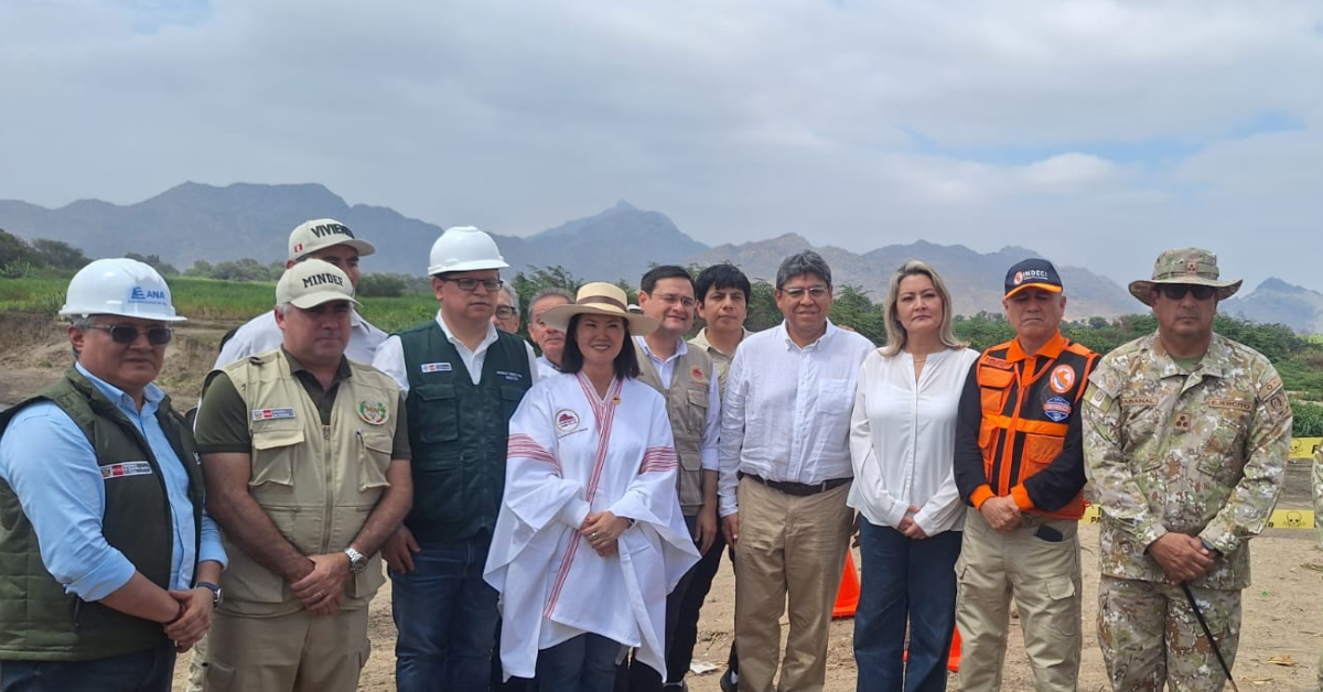 Keiko Fujimori durante su visita a Lambayeque para acciones de prevención de El Niño: «Los indicadores no son alentadores»