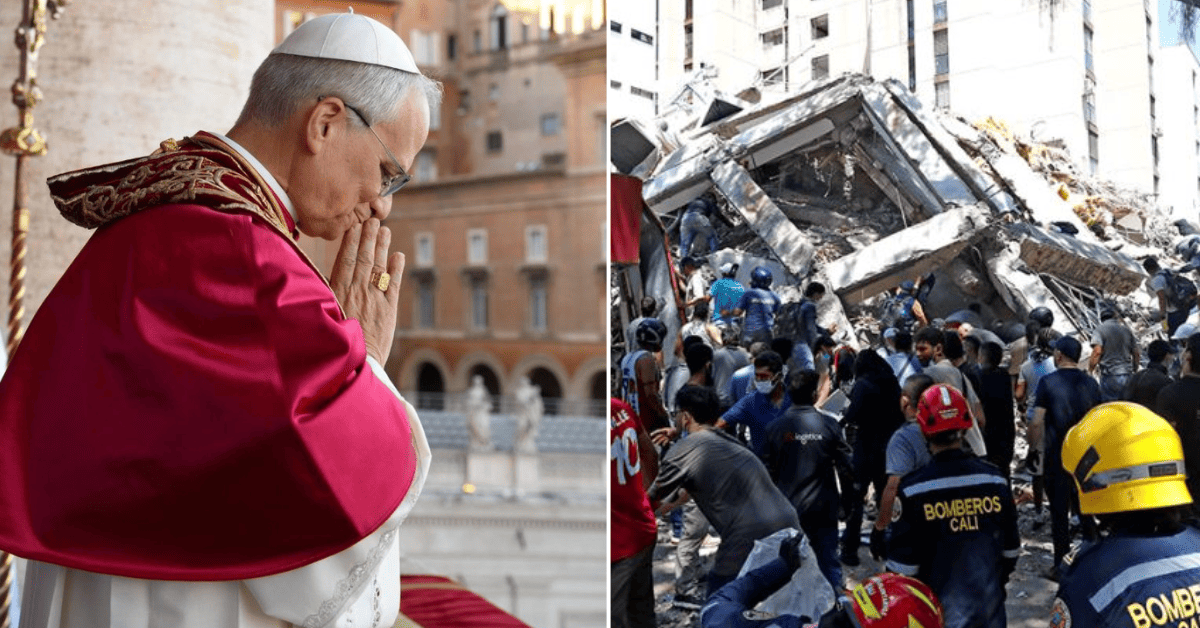 Papa León XIV enviará 100 000 euros de ayuda a damnificados por terremoto de magnitud 7.4 en Colombia
