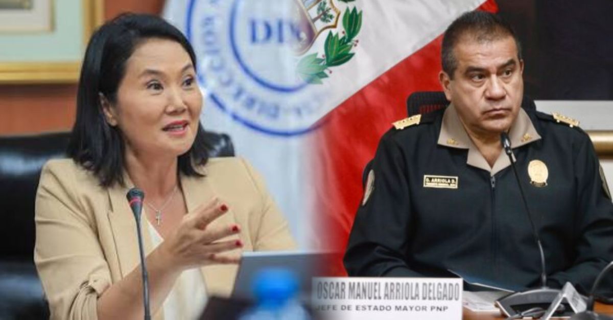 Presidenta Fujimori sobre permanencia de Arriola al mando de la PNP: «No va a depender solo de mí»