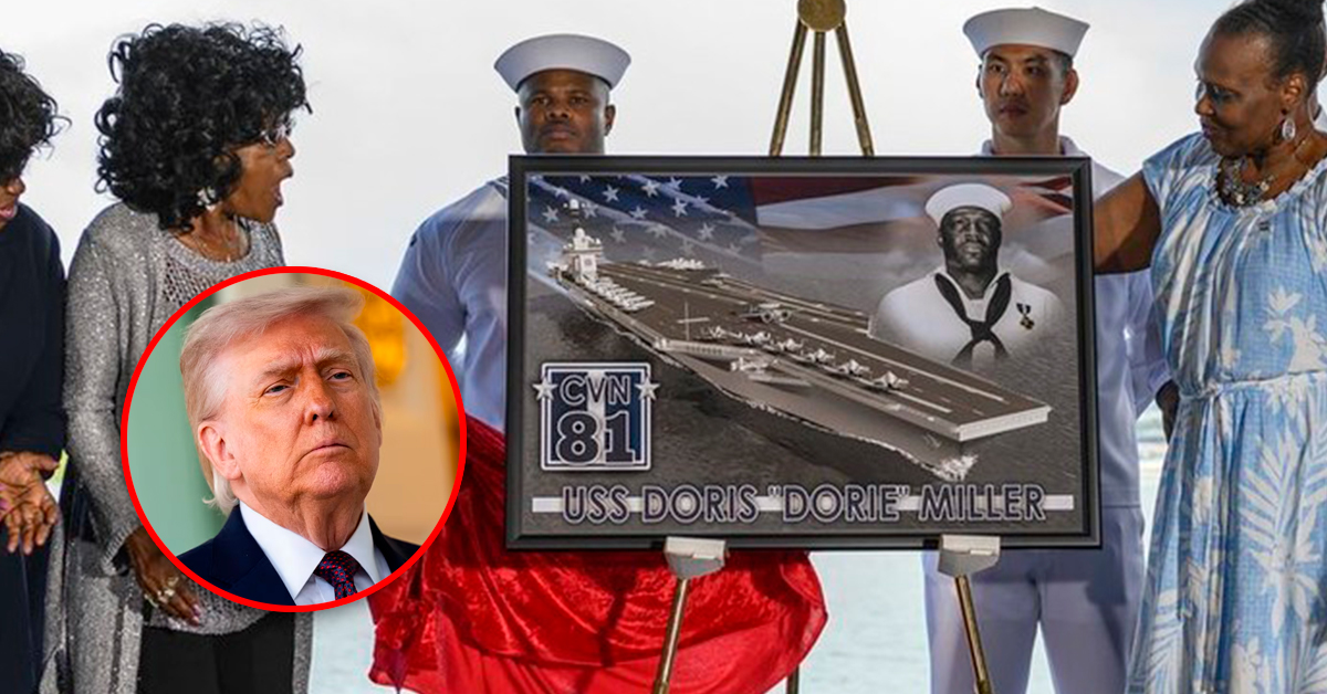 Marina de EE.UU. cambiaría el nombre de un buque en honor a un héroe afroamericano por el de Donald Trump