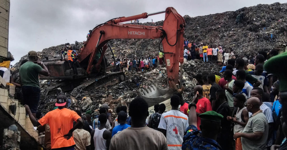 Desastre en Guinea: derrumbe en vertedero deja al menos 30 fallecidos
