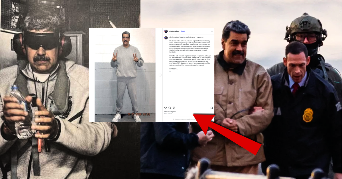 Nicolás Maduro reaparece en redes sociales con fotos desde prisión en EE.UU.: «Venezuela renacerá»