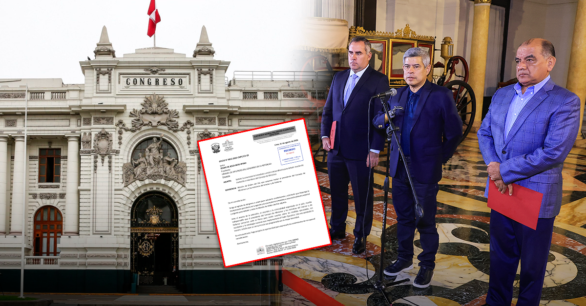 Juntos por el Perú presenta moción para citar al premier Galarreta y ministros por crisis de inseguridad