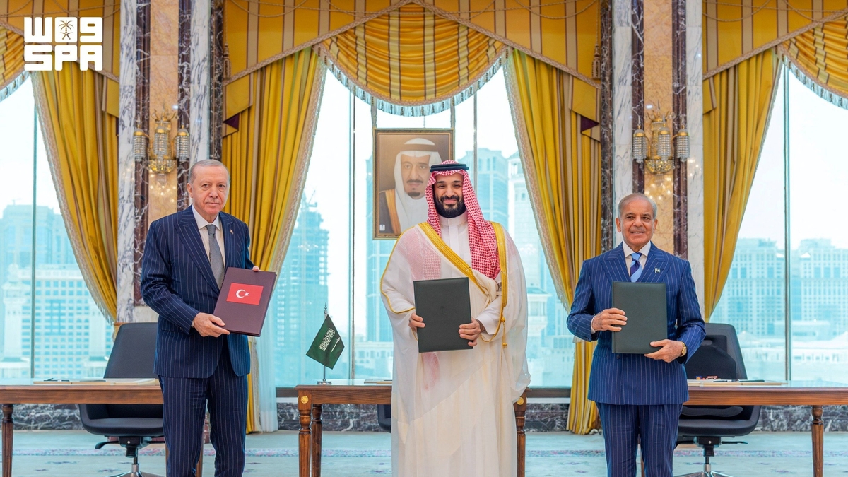 Erdogan dijo que uno de los objetivos del pacto con Pakistán y Arabia Saudita es la producción conjunta de armamento