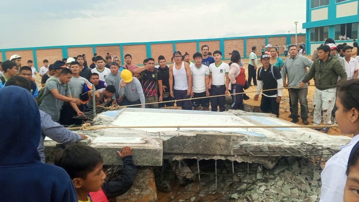 Tragedia en Iquitos: muere estudiante tras colapso de pared en colegio de Iquitos