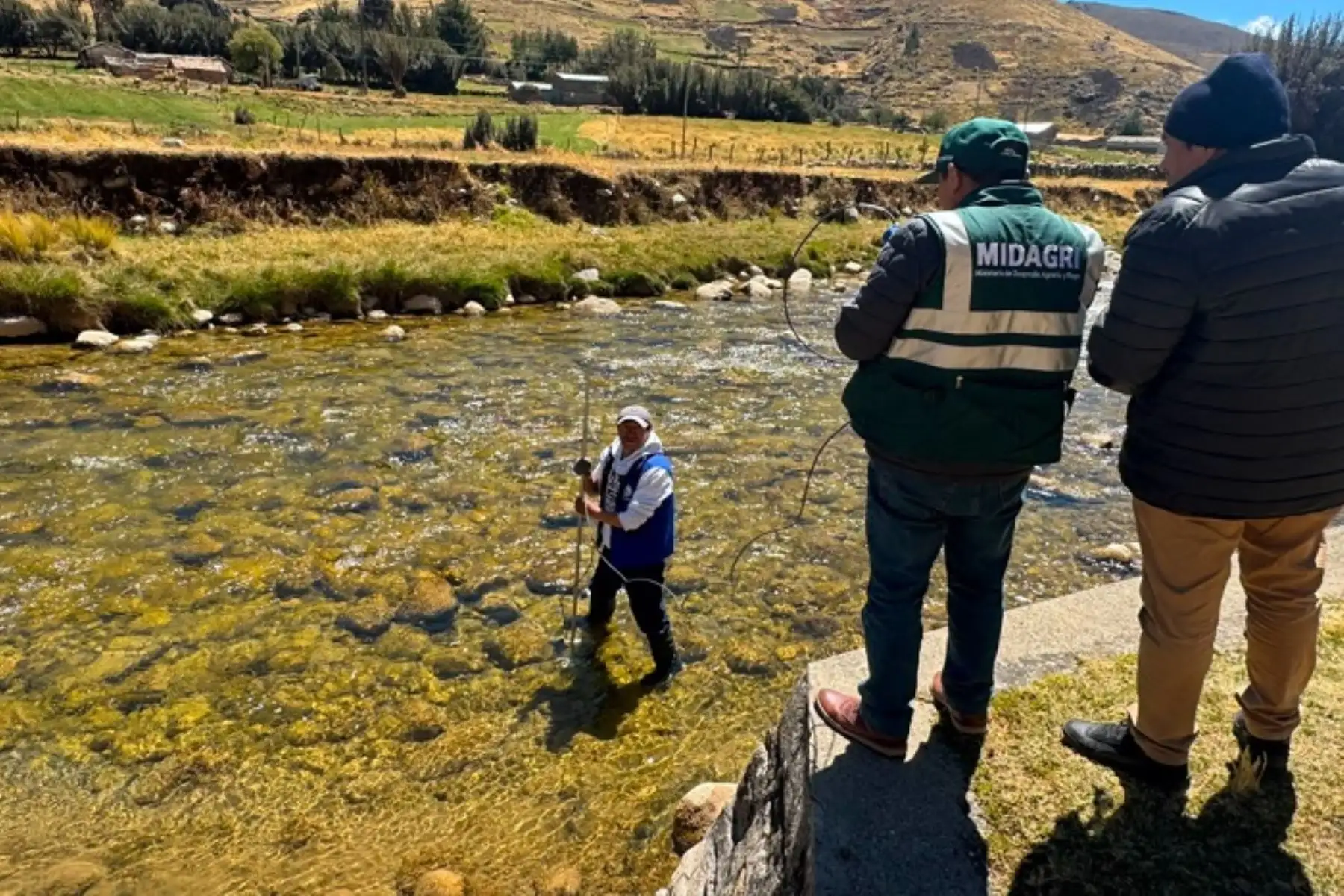 Junín: ANA monitorea aprovechamiento del agua en sectores hidráulicos Shullcas y Cunas
