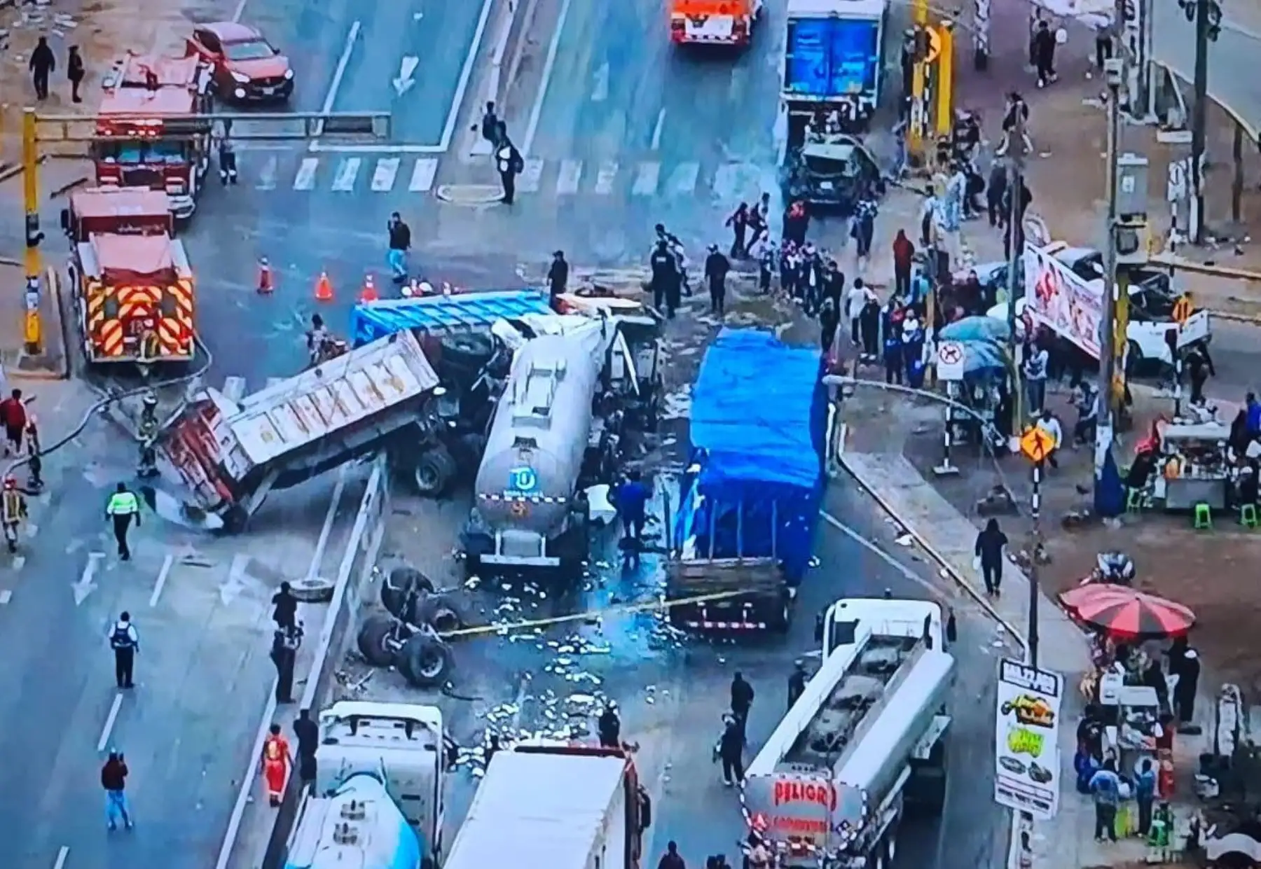 Puente Piedra: choque múltiple en la Panamericana Norte deja un muerto y caos vehicular