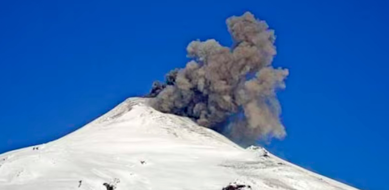 Chile: Senapred declara alerta amarilla a cuatro comunas por aumento de la actividad del volcán Villarrica
