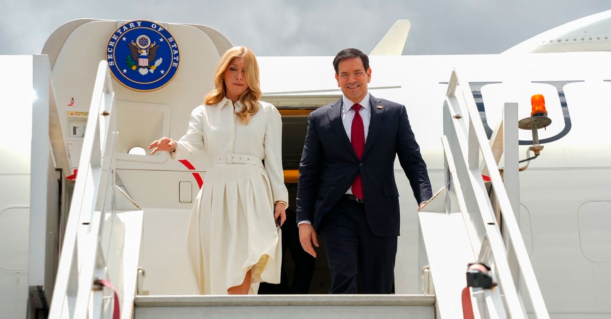 Marco Rubio llegó a Ecuador para reunirse con Daniel Noboa y afianzar la lucha contra el crimen organizado