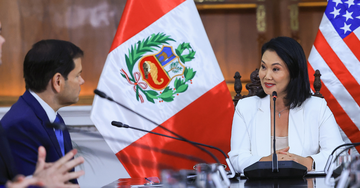 Keiko Fujimori tras reunión con Marco Rubio: «Perú formará parte del Escudo de las Américas»