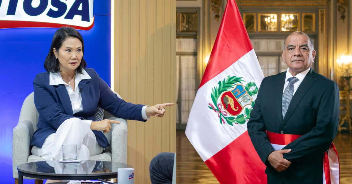 Keiko Fujimori calificó al ministro del Interior, César Astudillo, como «un héroe nacional» y anunció que se sacarán a los malos elementos de la PNP