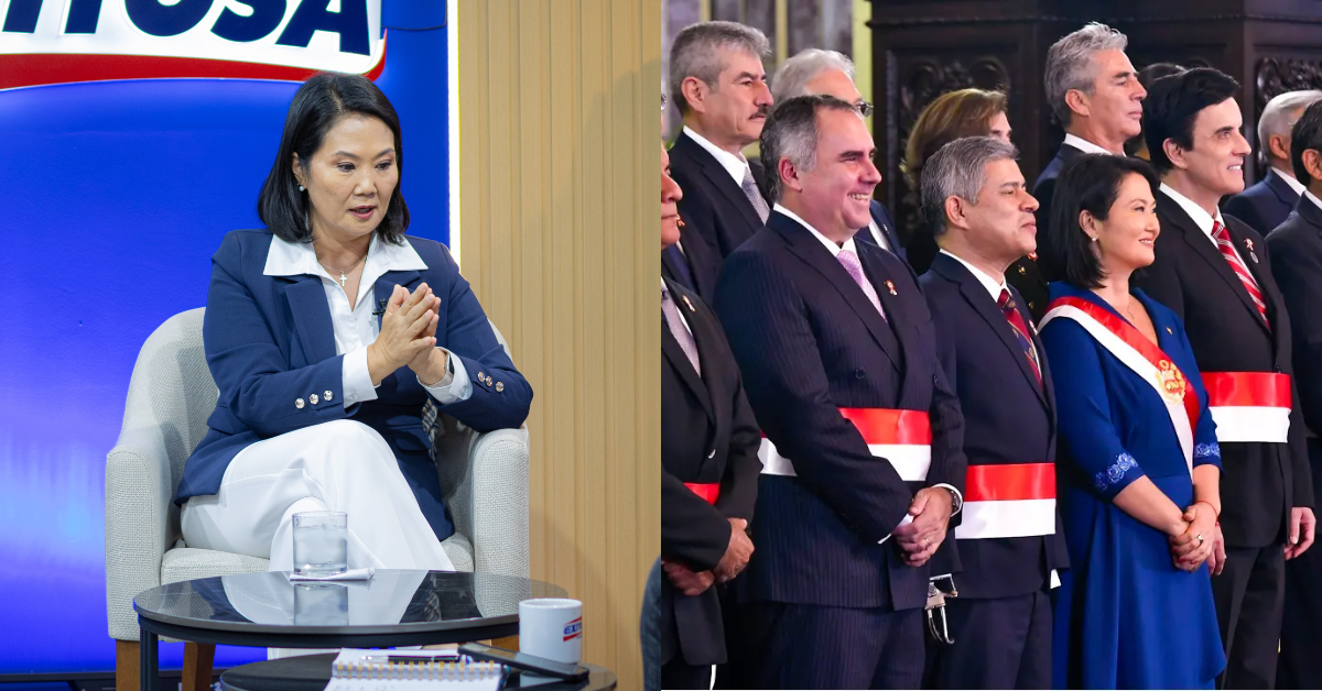 Presidenta Keiko Fujimori descarta que haya cambios de ministros: «No por ahora»