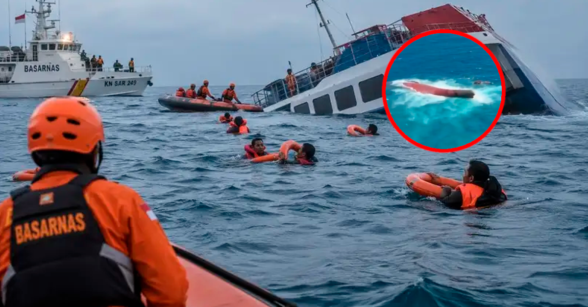 Tragedia en Indonesia: volcadura de un barco deja 6 muertos y más de 100 desaparecidos en medio del mar