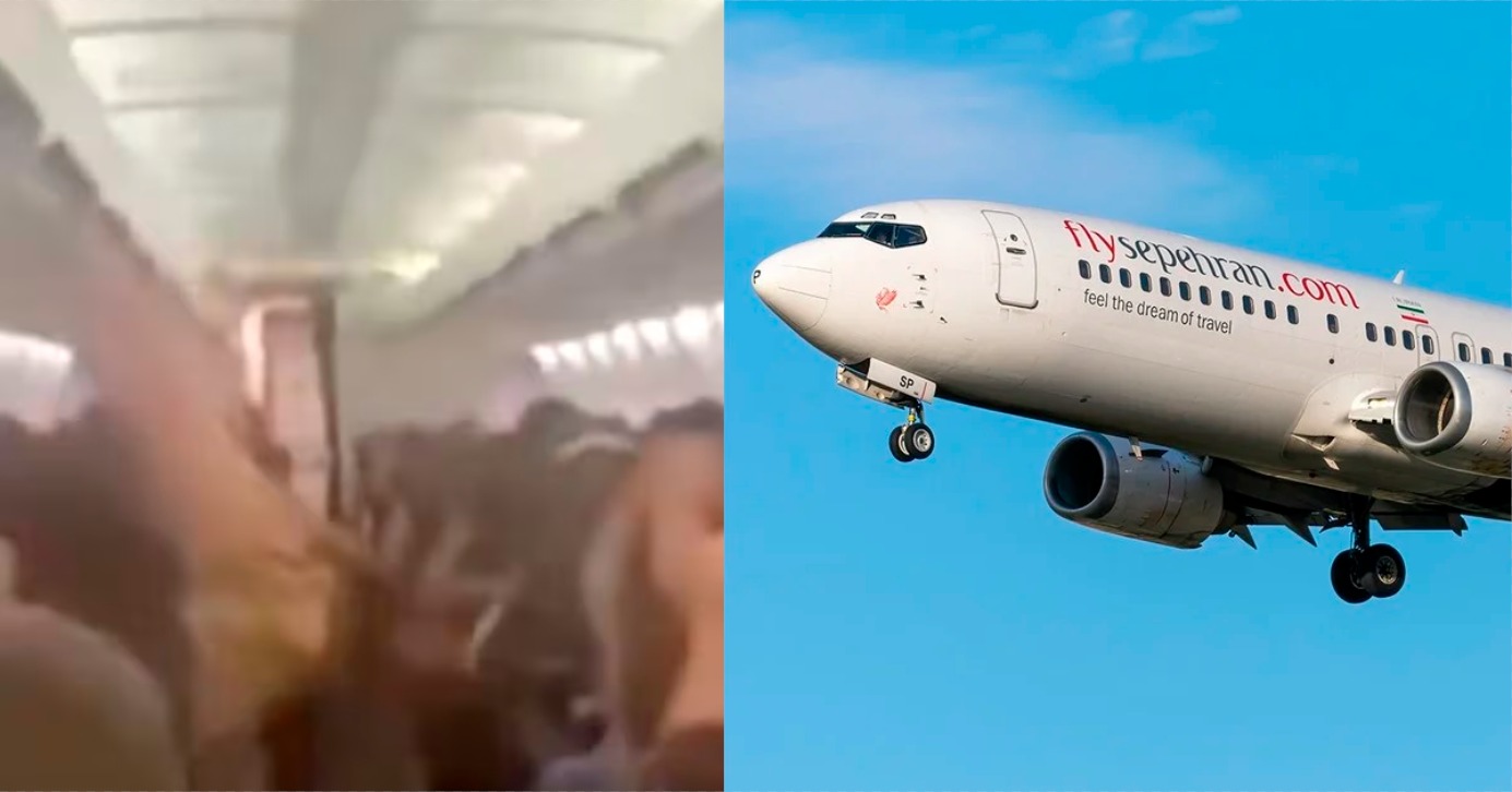 Avión iraní registra falla en pleno vuelo y aterriza de emergencia tras violentas vibraciones