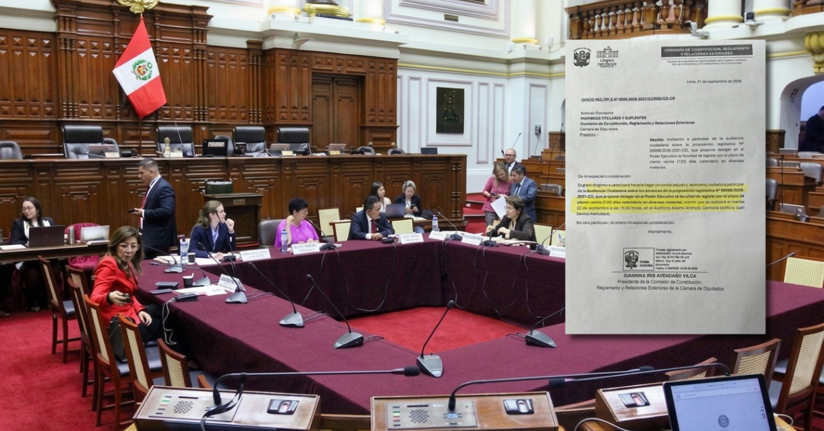 Congreso: Comisión de Constitución realizará audiencia para tratar pedido de facultades legislativas