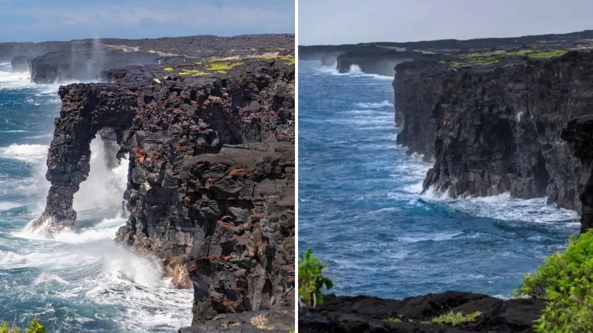La impactante desaparición del arco Hōlei en Hawái: qué provocó el colapso de esta formación volcánica de 550 años